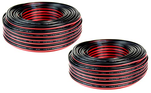 Audiopipe 12 Gauge Speaker Wire 100 ft. Red-Black