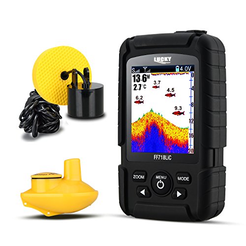 LUCKY Fish Finder Wired & Wireless Portable Fishing Sonar for All