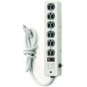 Load image into Gallery viewer, Satco 4&#39; Cord 6 Outlet Professional Metal Surge Strip, 91-222, Lot of 1
