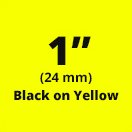 Load image into Gallery viewer, Genuine Brother 1&quot; (24mm) Black on Yellow TX P-touch Tape for Brother XL-30, XL30 Label Maker
