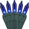 Load image into Gallery viewer, 150 ENERGY SAVER Blue NET Light Set Steady OR Flash 72&quot; X 48&quot;
