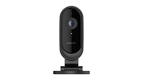 Wisenet SmartCam N2 Face Recognition, Alexa Compatible Indoor Security Camera, Black (SNH-P6416BN)