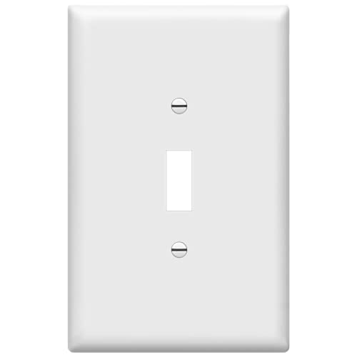 ENERLITES Toggle Light Switch Wall Plate, Jumbo Switch Cover, Oversized 1-Gang 5.5