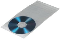 100 Hama Sealable CD/DVD Transparent Protective Sleeves