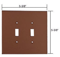 C.R. LAURENCE PMP201BRZ CRL Bronze Double Toggle Acrylic Mirror Plate