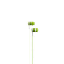 Load image into Gallery viewer, Axxis Powerbit Earbuds. Flat Cable with Mic In. Hi-Fi Stereo Sound. Call Control Button. Tangle Free. White and Green
