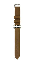 Load image into Gallery viewer, Monowear Leather Band in Brown for 42MM Apple Watch series 1 &amp; 2 in Space Gray finish
