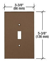 Load image into Gallery viewer, CRL Single Toggle Switch Acrylic Mirror Plate - Bronze

