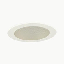 Load image into Gallery viewer, Jesco Lighting TM212WH Accessory - 5&quot; Shower Trim, White Finish with Albalite Glass
