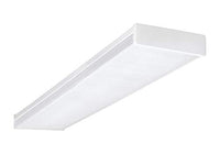 NICOR Lighting 4 Ft. Dimmable LED Wraparound with Prismatic Acrylic Lens in 4000K (ACW-20-4S-UNV-40K)