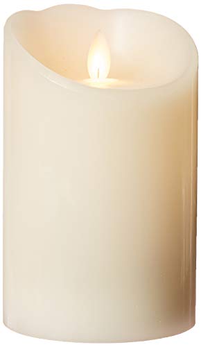 Sterno Home MGT814406CR00 Cream Smooth Wax Pillar with Timer