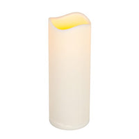 Everlasting Glow LED Indoor/Outdoor Candle With Timer, Bisque, 8