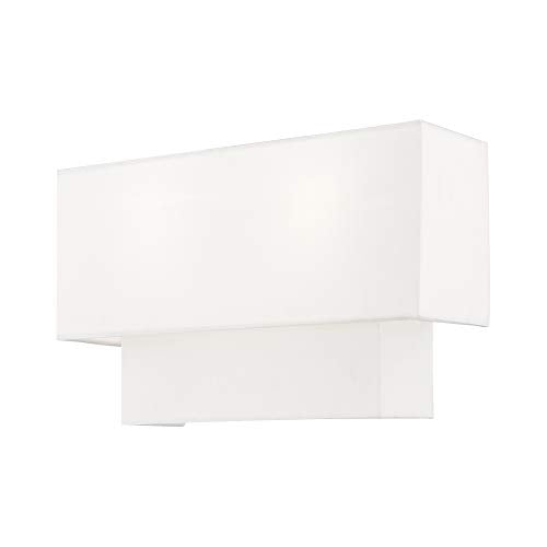 Livex Lighting 51046-91 Contemporary Design ADA Wall Sconce, Brushed Nickel