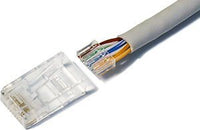 Cables UK 100 x Genuine cat6 Crimp Plugs Plug Connector RJ45 2pc