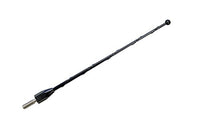 AntennaMastsRus - 7 Inch Black Short Antenna is Compatible with Kia Optima (2001-2006) - Spiral Wind Noise Cancellation - Spring Steel Construction - Stainless Steel Threading
