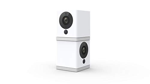 Wyze Cam 1080p HD Indoor WiFi Smart Home Camera with Night Vision, 2-Way Audio, Works with Alexa & the Google Assistant (Pack of 2), White - WYZEC2X2