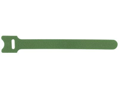 12 Inch Green Hook and Loop Tie Wrap - 50 Pack