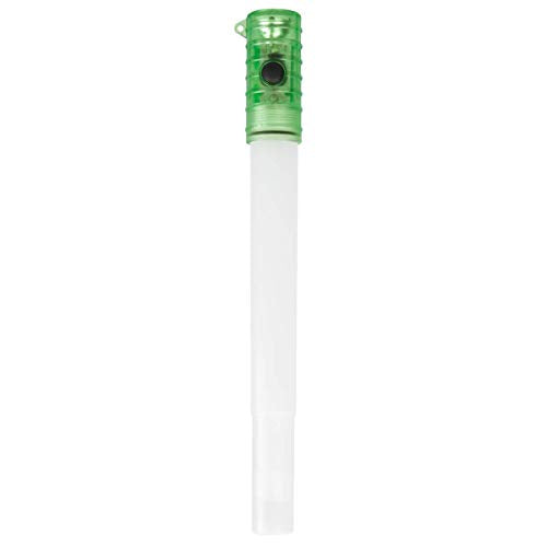Life Gear Green Glow Stick & Flashlight with Whistle & Lanyard