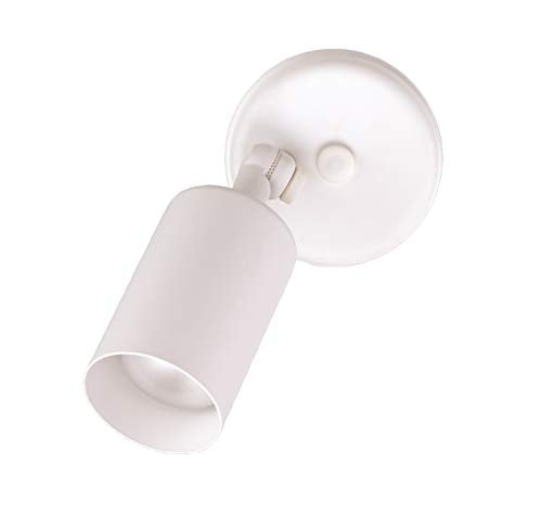 NICOR Lighting 50W White Single Cylinder Adjustable Security Flood Light (11512)