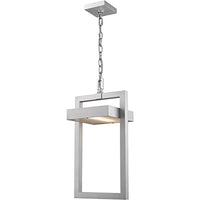 Z-Lite 566CHB-SL-LED 1 Light Outdoor Chain Mount Ceiling Fixture, Silver