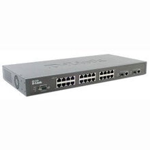 Load image into Gallery viewer, D-Link DES 3526 - Switch - 24 Ports - EN, Fast EN - 10Base-T, 100Base-TX + 2X1000Base-T/SFP (mini-GBIC)(uplink) - 1U - Stackable (570998) Category: Network Switches

