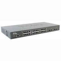 D-Link DES 3526 - Switch - 24 Ports - EN, Fast EN - 10Base-T, 100Base-TX + 2X1000Base-T/SFP (mini-GBIC)(uplink) - 1U - Stackable (570998) Category: Network Switches