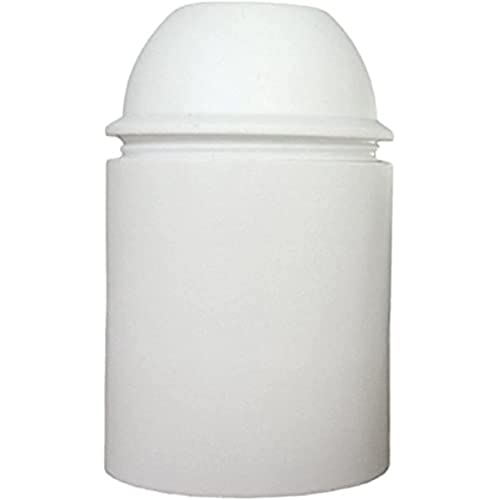Thermoplastic lamp holder smooth white e27