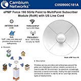 Cambium Networks C050900C181A ePMP Force 190 5GHz Integrated Radio, Subscriber Module, Rest Of World (RoW) With US Power Cord (US Cord)