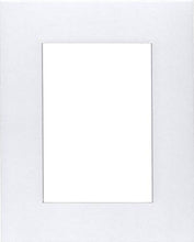 Load image into Gallery viewer, Pack of (4) 16x20 Acid Free White Core Picture Mats Cut for 11x14 Pictures in White
