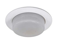 NICOR Lighting 4 inch White Drop Opal Shower Trim, for 4 inch Housings (19510WH)
