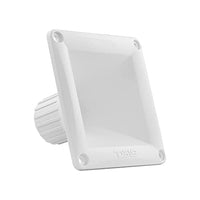 DS18 PRO-H44 White Universal Square Driver Tweeter Horn Body Easy Twist On/Off Installation, Set of 1 (White)