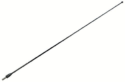 AntennaMastsRus - 21 Inch Black Antenna is Compatible with Dodge Ram Truck 5500 (1999-2009) - Spiral Wind Noise Cancellation - Spring Steel Construction - Stainless Steel Threading