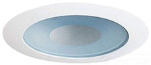 Load image into Gallery viewer, Juno Lighting 12W-WH 4 Inch 12 Series Perimeter Frosted Lens Shower Trim With Clear Center Round White
