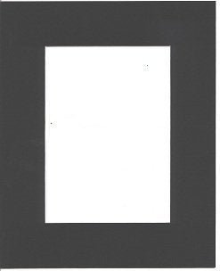 Pack of 5 18x24 Black Picture Mats with White Core Bevel Cut for 13x19 Pictures