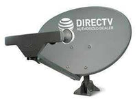 Ready to Install Package : New AT&T Directv HD Satellite Dish SWM5 LNB + RG6 COAXIAL Cables Included Ka/ku Slim Line Dish Antenna SL5 AU9 Single Output W/ 4 Port Splitter