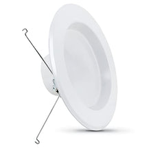 Load image into Gallery viewer, Feit Electric 5-6 inch LED Recessed Downlight - Pre-Mounted Trim - Standard Base Adapter - 2700K Soft White - Dimmable- 75W Equivalent - 45 Year Life - 925 Lumen - High CRI

