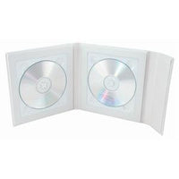 Neil Enterprises, Inc White Supreme Double CD/DVD Folio - Case of 12