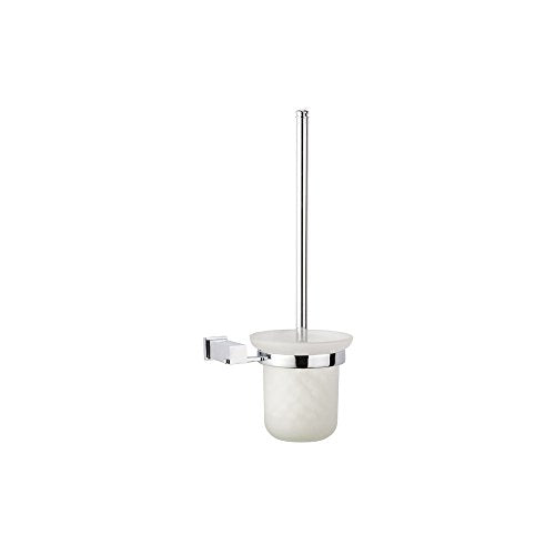 Dawn 8208S Square Series Toilet Brush and Glass Tumbler Holder