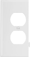 EATON Wiring STE8W Polycarbonate 1-Gang Duplex Receptacle Sectional Mid Size Wall Plate, White