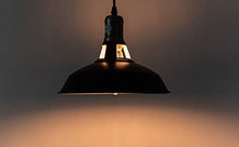 Load image into Gallery viewer, STGLIGHTING Track Mount Pendant Lighting 1-Light H-Type Track Light Dimmable Pendants Black Lampshade Restaurant Chandelier Decorative Pendant Light Industrial Factory Pendant Lamp Bulb Not Included
