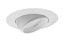 Load image into Gallery viewer, NICOR Lighting 6 in. White Recessed Eyeball Trim with Baffle (17526WH)
