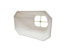 Load image into Gallery viewer, Royal Designs Rectangle Cut Corner Lamp Shade, Linen White, (5 x 6.5) x (8 x 12) x 10
