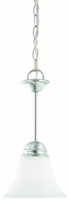 Thomas Lighting SL891578 Bella Collection 1 Light Mini-Pendant, Brushed Nickel