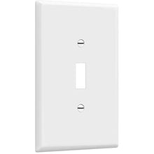 Load image into Gallery viewer, ENERLITES Toggle Light Switch Wall Plate, Jumbo Switch Cover, Oversized 1-Gang 5.5&quot; x 3.5&quot;, Unbreakable Polycarbonate Thermoplastic, 8811O-W, White
