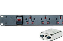 Load image into Gallery viewer, Cables UK 4 Way UK Socket Horizontal PDU with UK Plug
