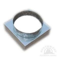 Load image into Gallery viewer, Single Wall Galvanized 8&quot; Square x 7&quot; Round Ceiling Box
