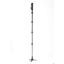 Load image into Gallery viewer, Manfrotto MVMXPROC5, Xpro Fluid Video 5 Section Carbon Fibre Monopod, Fluidtech Base, Quick Power Lock System, Portable, Professional Videography, Black
