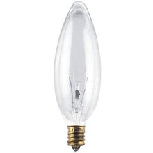 Load image into Gallery viewer, Decorative Chandelier Torpedo Light Bulb, Clear, 40-Watts, 120-Volt, 2-Pk.
