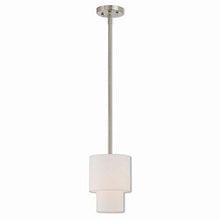 Load image into Gallery viewer, Livex Lighting 51040-91 Mini Pendant, Medium, Brushed Nickel
