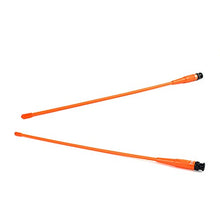 Load image into Gallery viewer, TWAYRDIO BNC UHF/VHF Dual Band Two Way Radio Flexible Whip Antenna Orange 15inch for Icom IC-V80 IC-V82 IC-V85 Kenwood TK300 Walkie Talkie
